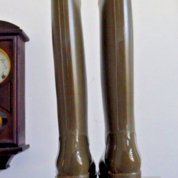 Olive Greem Sam Eddelman rubber rain boots wellies size 9 - Picture 3 of 5